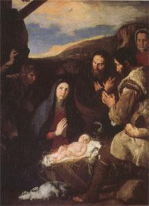 Jusepe de Ribera The Adoration of the Shepherds (mk05) France oil painting art